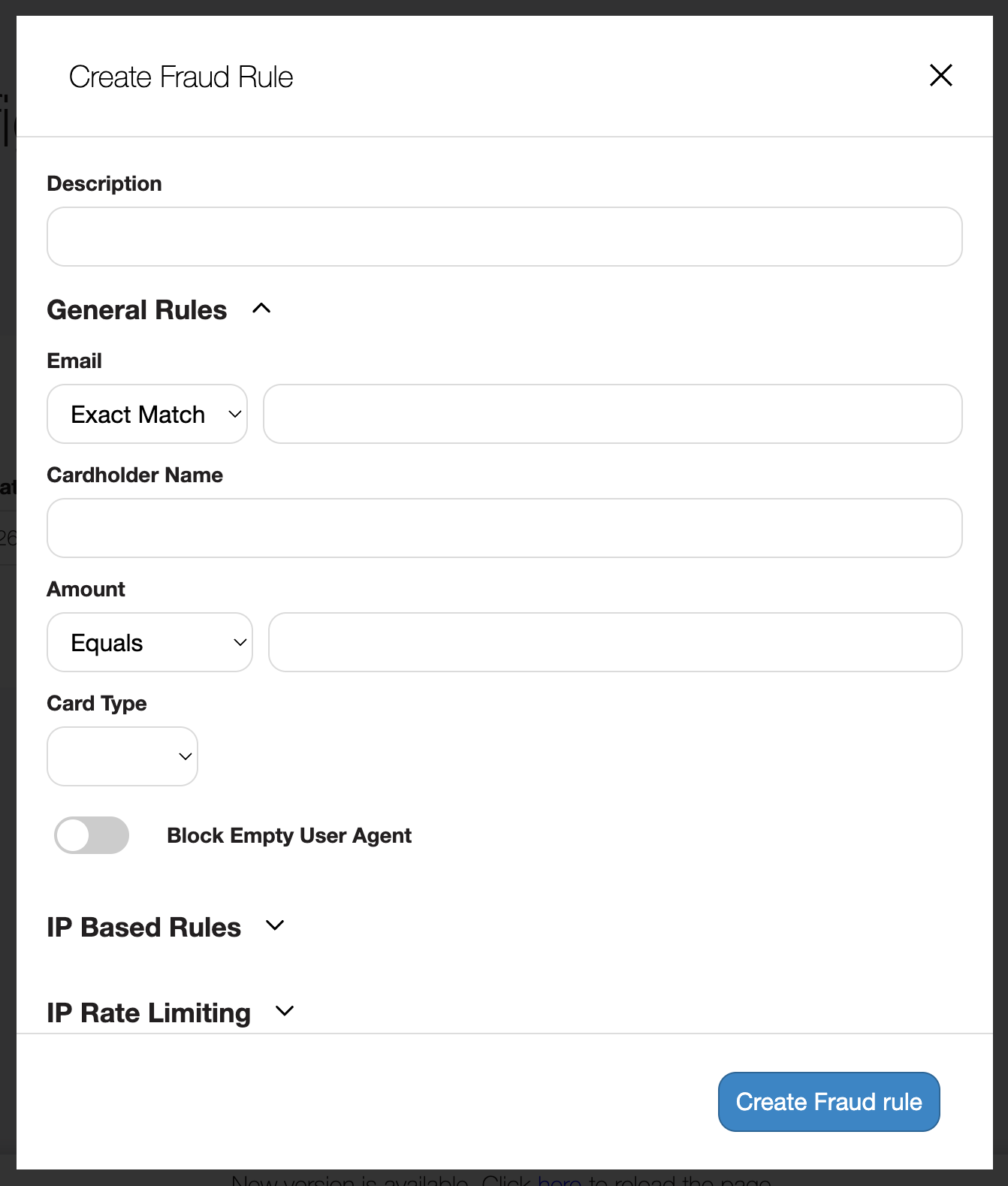 General Rules Section