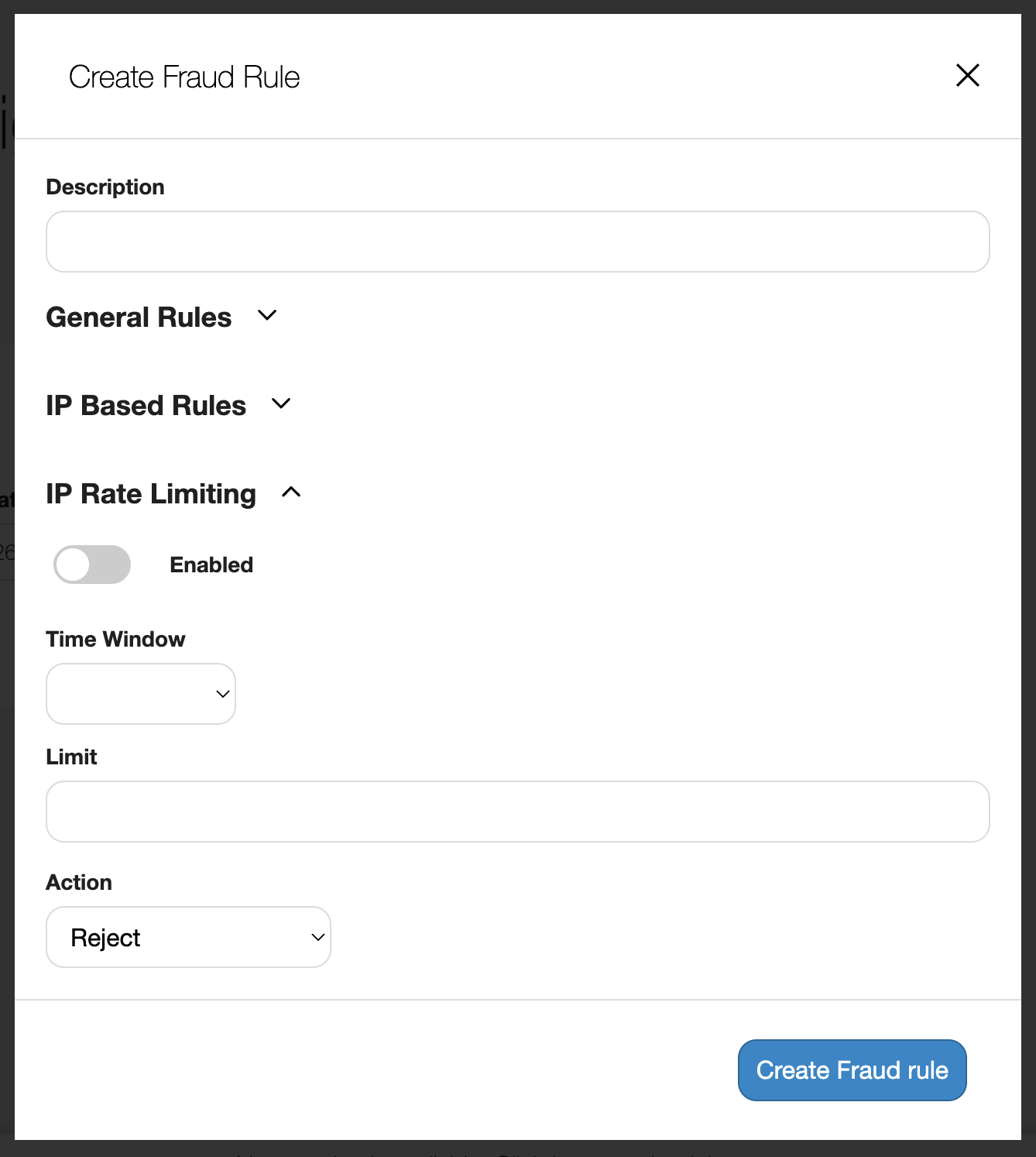 IP Rate Limiting Section