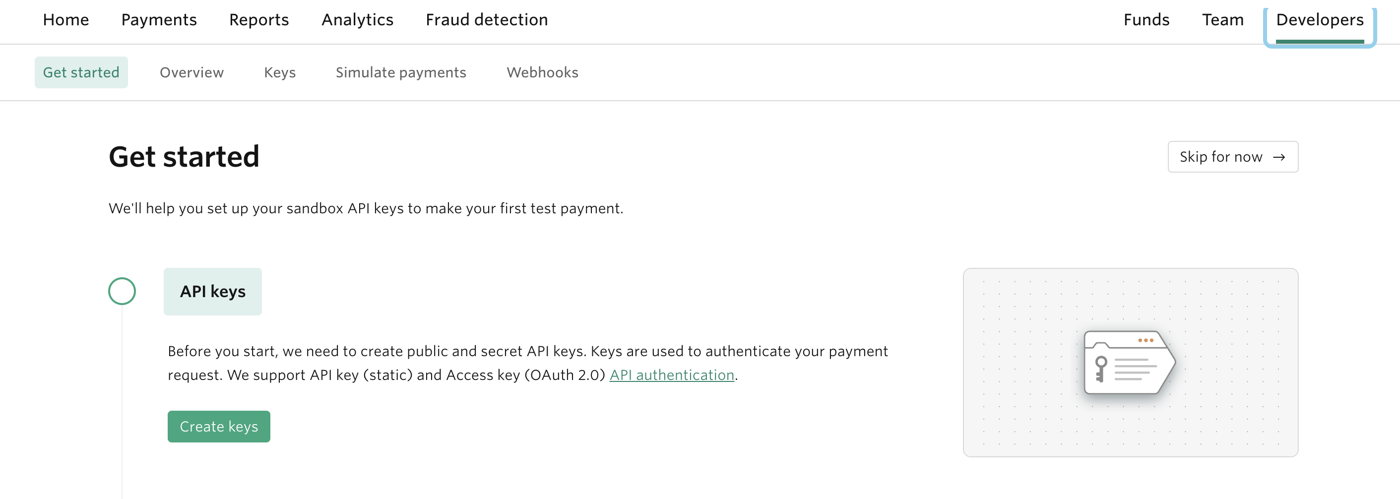 Create Public and Secret keys