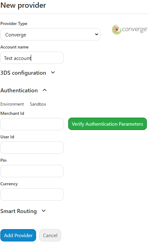 Add Converge Provider