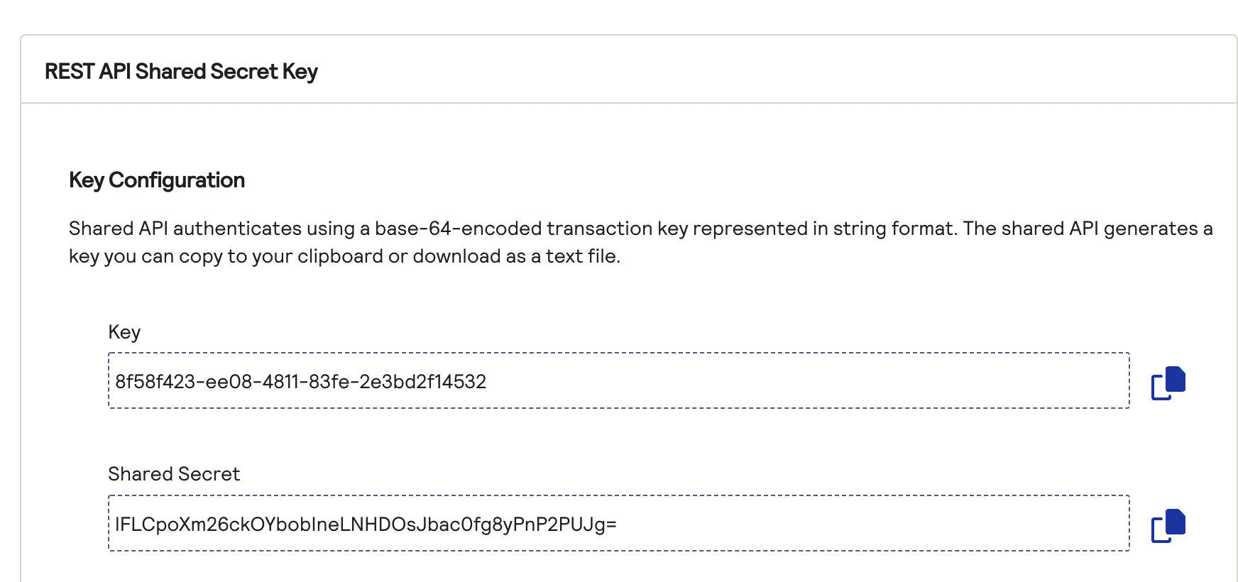 Cybersource Generate Key Step 2