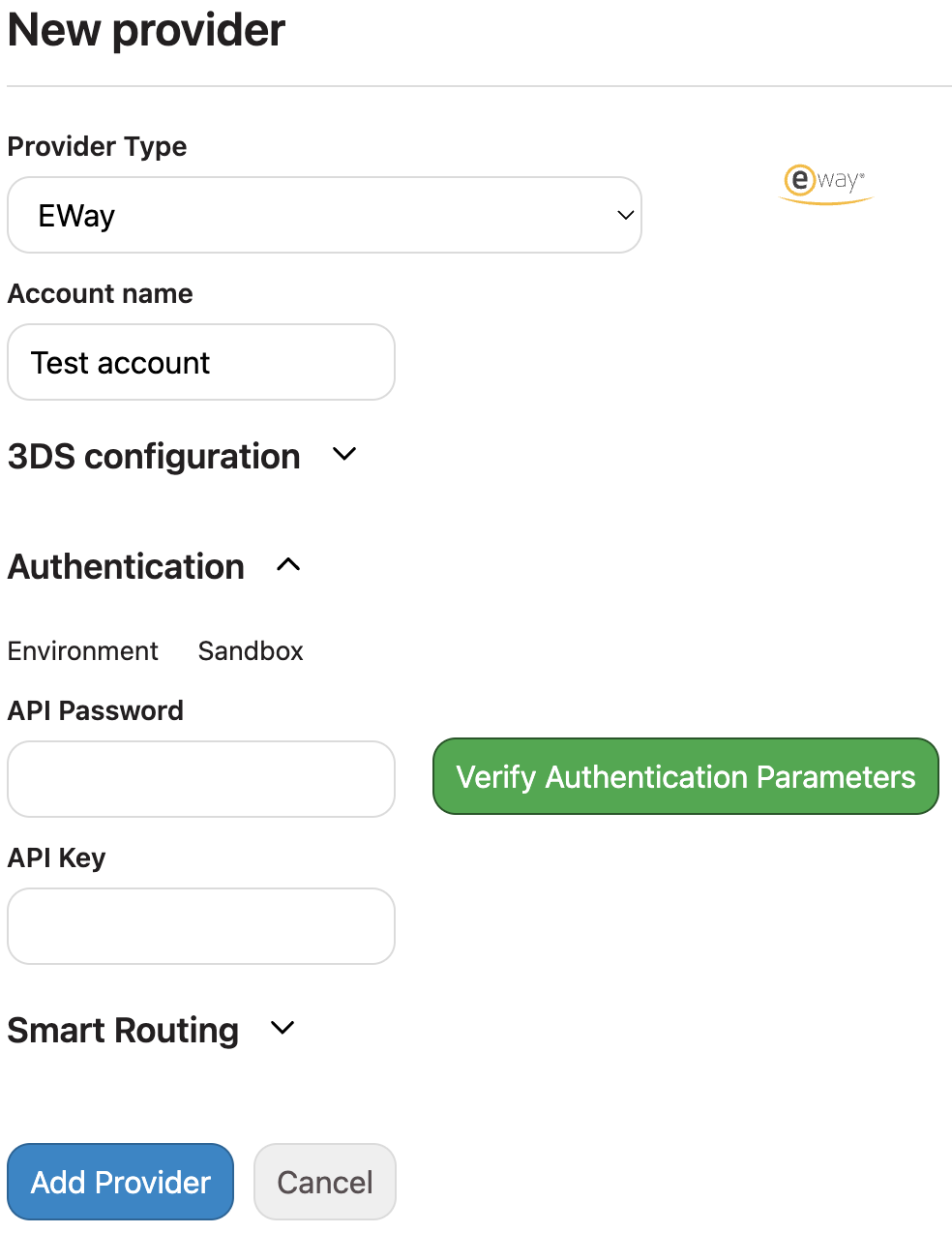 Add eWay Provider
