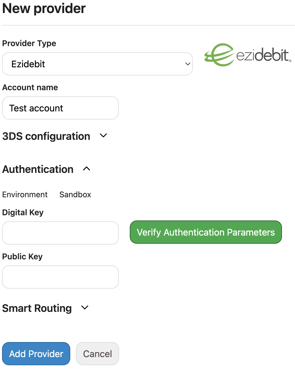 Add Ezidebit Provider