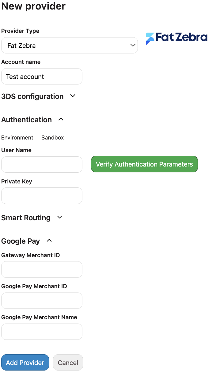 Add FatZebra Provider
