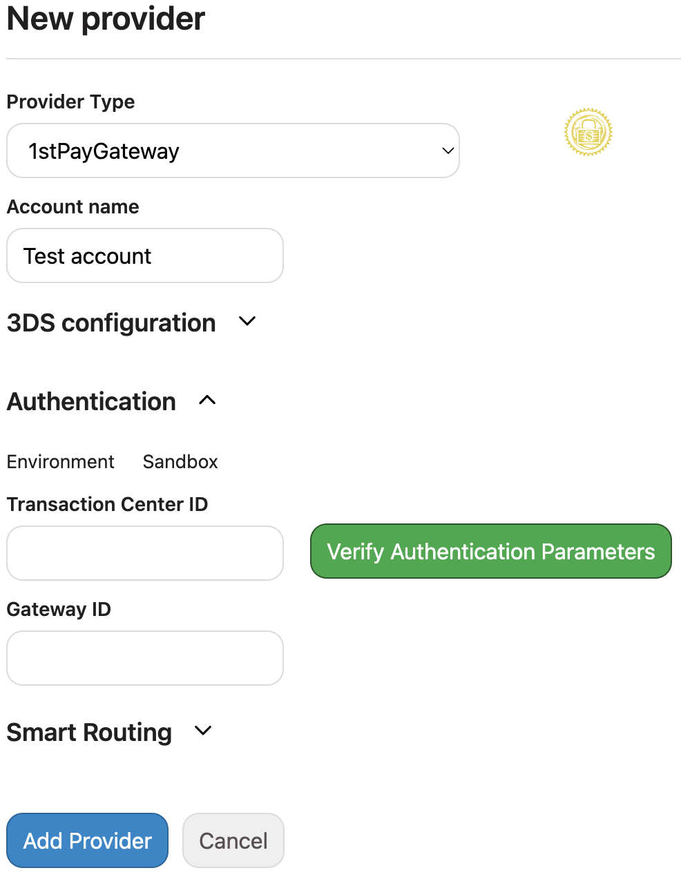Add FirstPay Provider