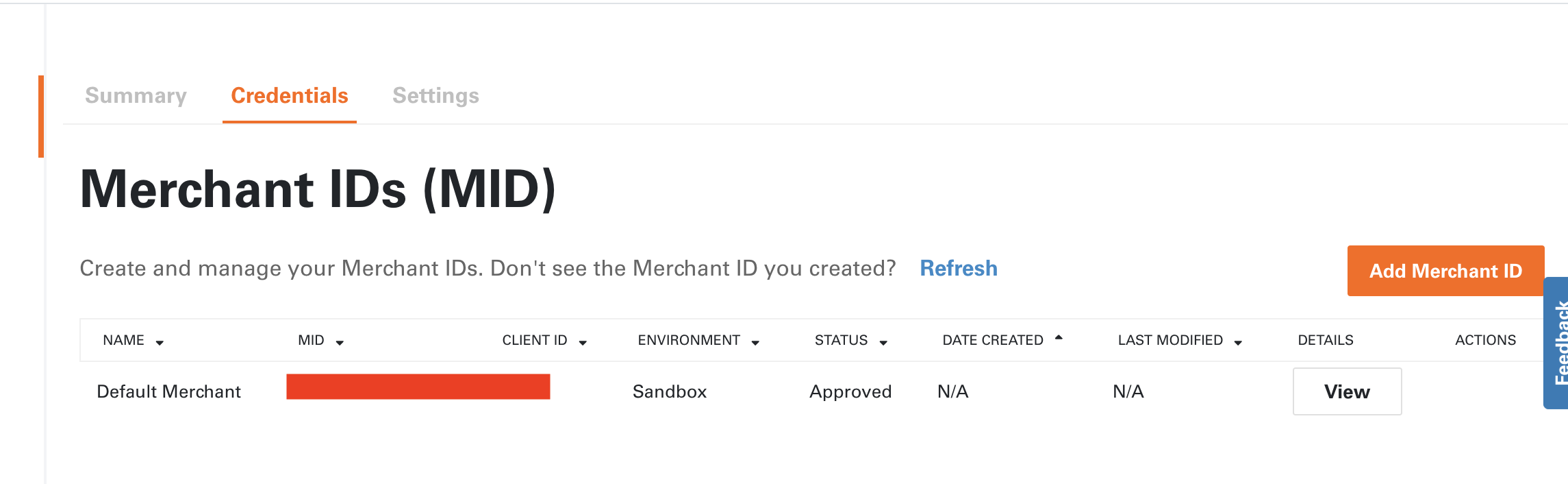 Fiserv Commerce Hub Merchant Id