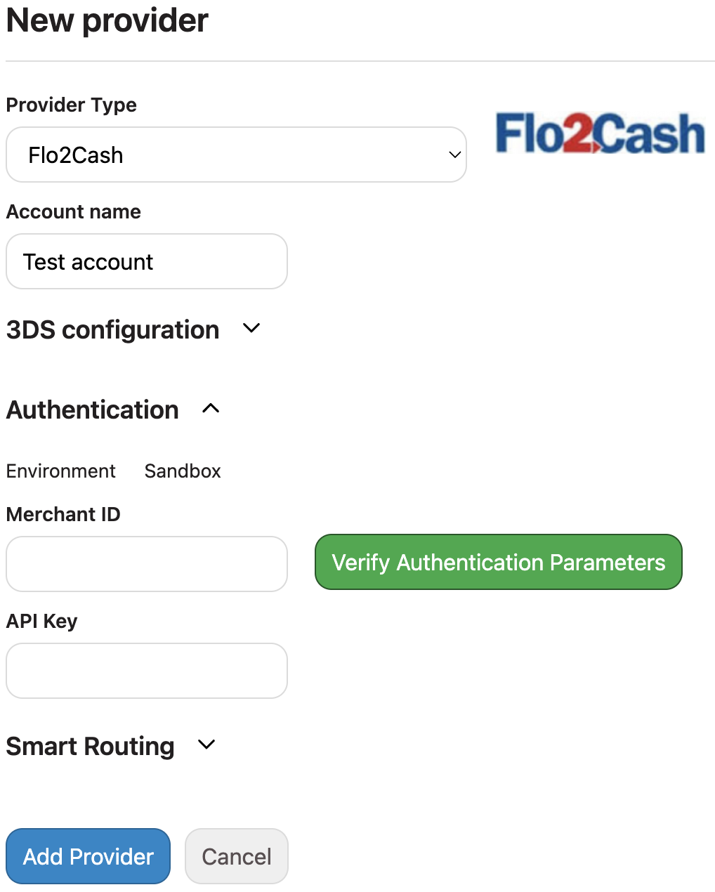 Add Flo2Cash Provider