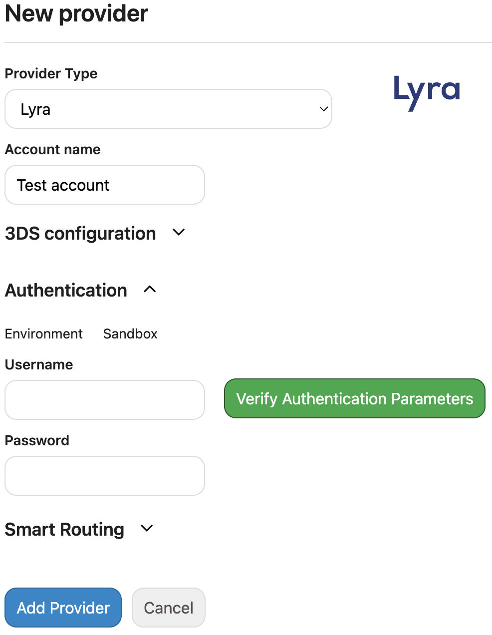 Add Lyra Provider