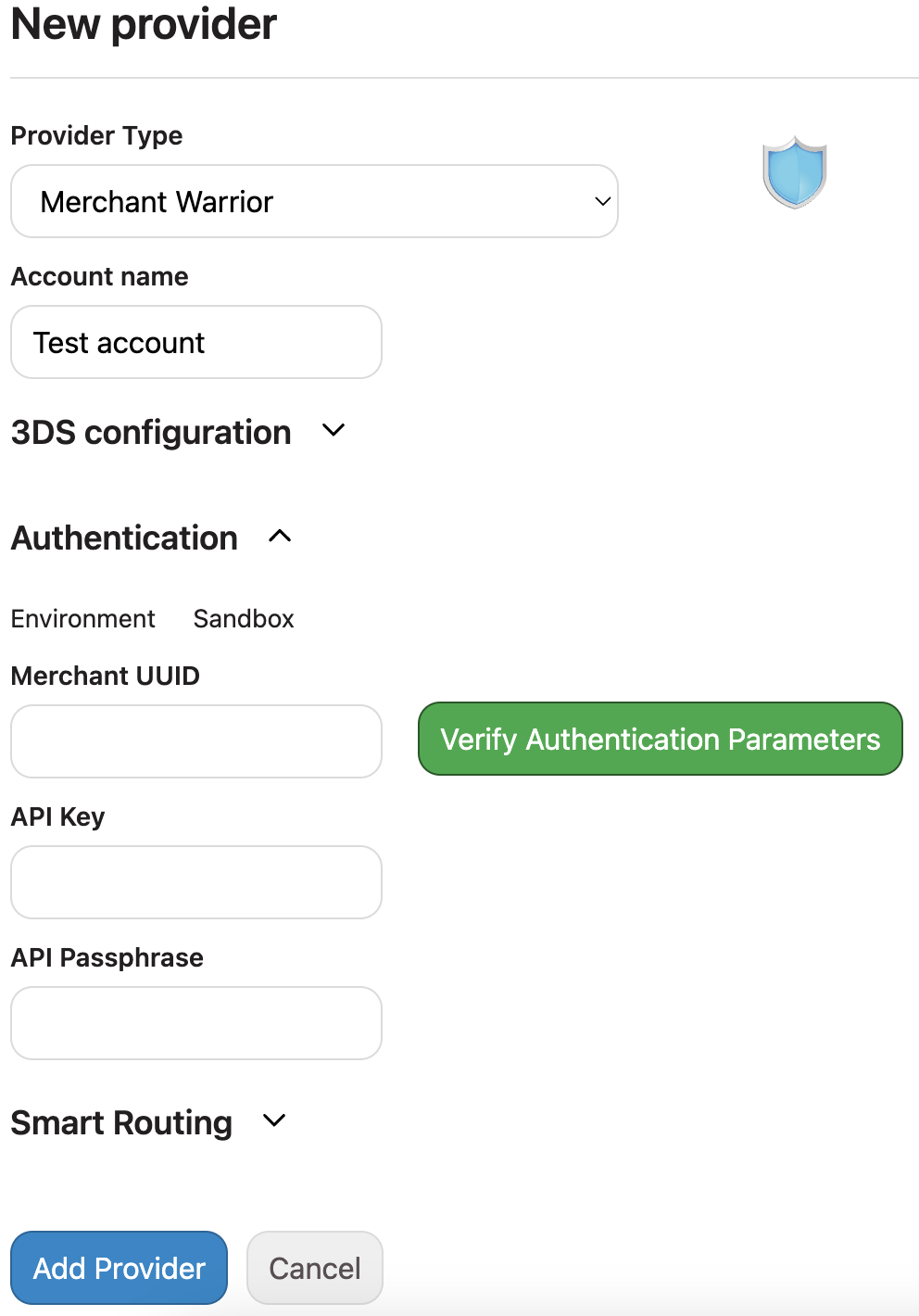 Add MerchantWarrior Provider