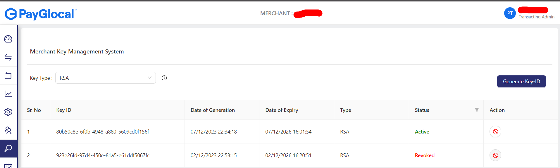 PayGLocal Settings