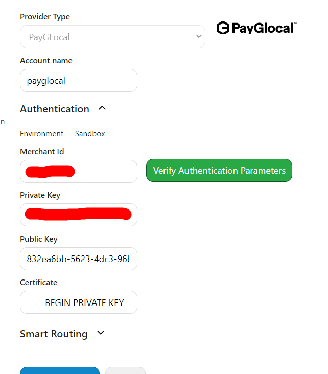 Add PayGLocal Provider