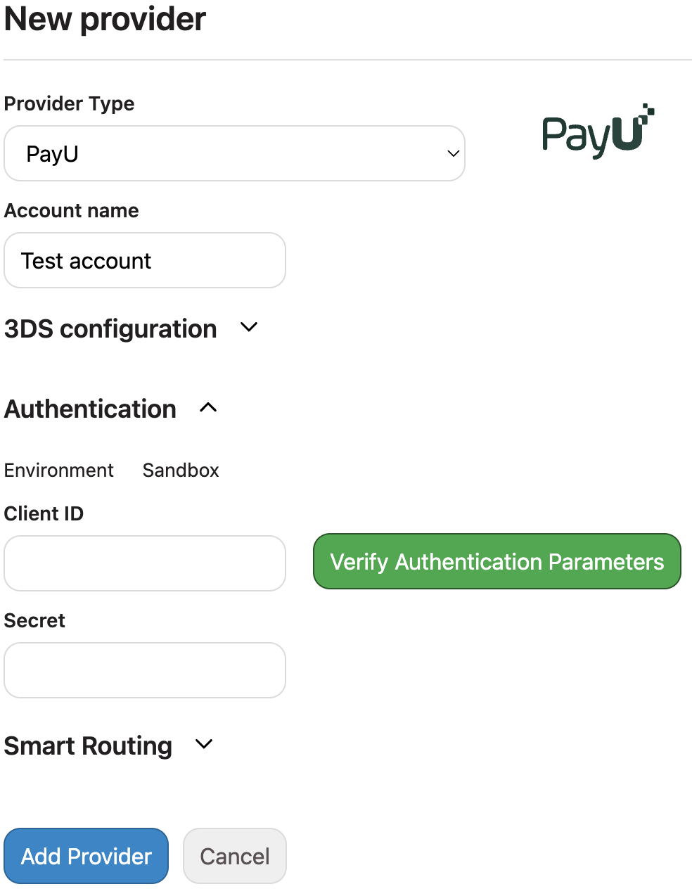 Add PayU Provider