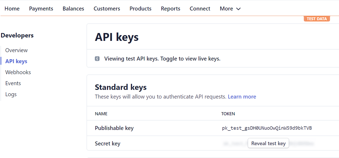 Stripe Secret Key